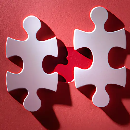 An image of two interlocked puzzle pieces, one representing a man and the other a woman, with their jagged edges smoothly aligning to symbolize effective communication in marriage