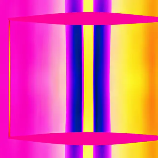 An image portraying the Gemini symbol, two vertical lines joined by two horizontal lines, interlaced with vibrant colors reflecting the duality of their personality traits