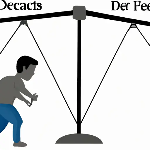 An image depicting a man standing on a scale, with one side labeled "Fear of Confrontation" and the other side labeled "Desire to Protect