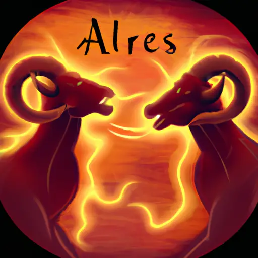 An image capturing the spirited relationship of Aries, the Fiery Debaters