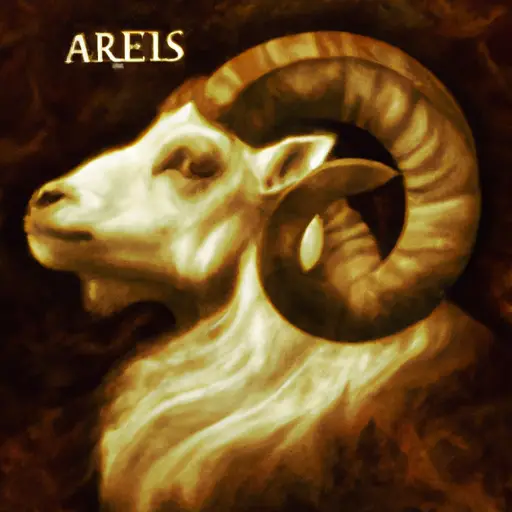 An image that depicts an energetic, confident Aries exuding natural leadership qualities