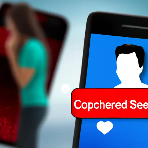 An image showcasing a smartphone with a hidden camera app capturing a suspicious partner exchanging messages, while a heartbroken individual secretly observes in the background, symbolizing the power of apps in uncovering infidelity