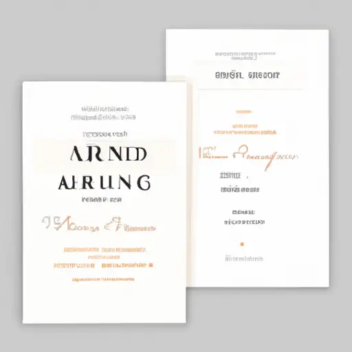 An image showcasing a sleek, minimalist wedding invitation template with clean lines, elegant typography, and a contemporary color palette