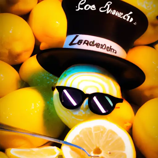 Nt, colorful image of a lemon with a mischievous grin, wearing sunglasses and a top hat, surrounded by a pile of sliced lemons, perfectly capturing the essence of sarcastic and witty quotes about life