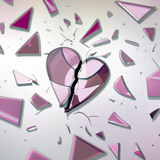 An image showcasing a shattered glass heart, symbolizing the potential damage to trust caused by discussing your relationship with friends
