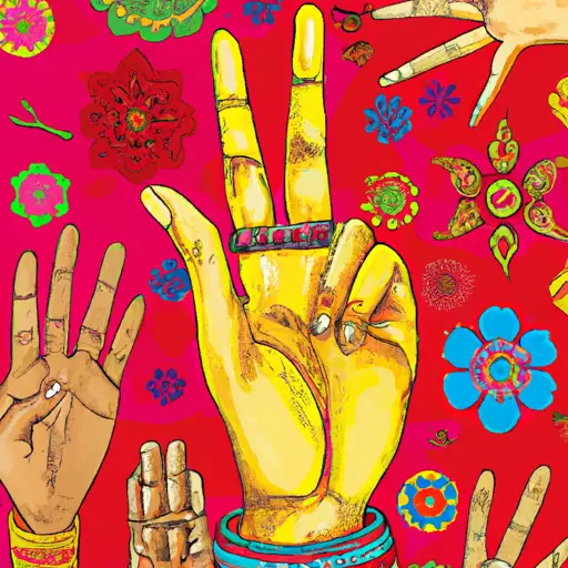 An image depicting a person with an outstretched right hand, surrounded by vibrant symbols from various historical cultures