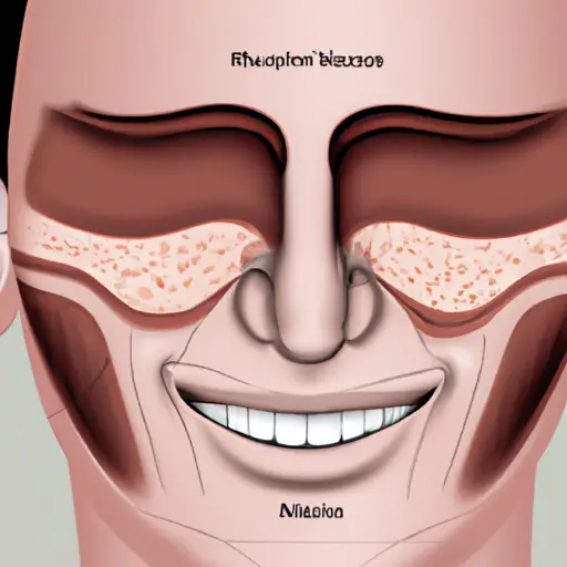 An image showcasing facial muscle anatomy, zoomed in on a smiling face
