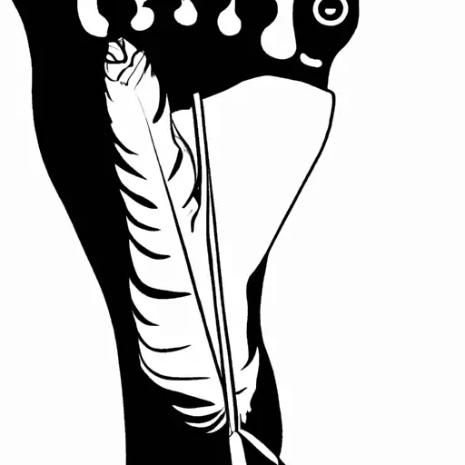 An image depicting an ancient Egyptian hieroglyph of a foot with a delicate feather tickling its sole, symbolizing the historical belief in the spiritual significance of right foot itching