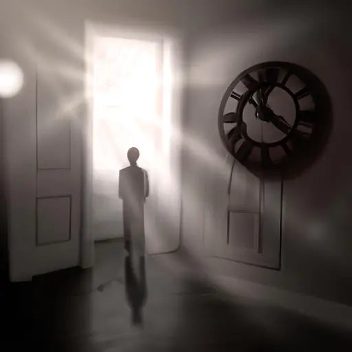 An image depicting a dimly lit room, with a broken clock symbolizing the lost time invested