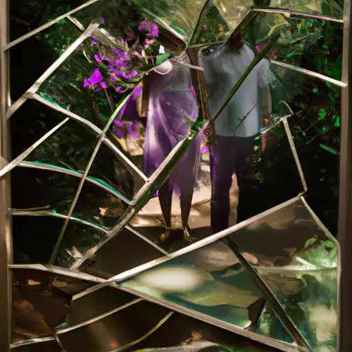 An image that depicts a shattered mirror, symbolizing the broken trust and shattered relationship caused by infidelity