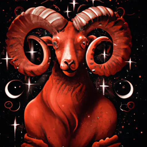 An image depicting an Aries, with their fiery personality, standing tall and defiant, their arms crossed firmly over their chest